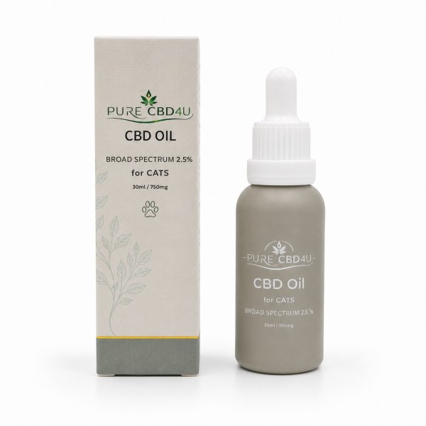 CBD Oil for Cats 2.5% 30ml by PURECBD4U