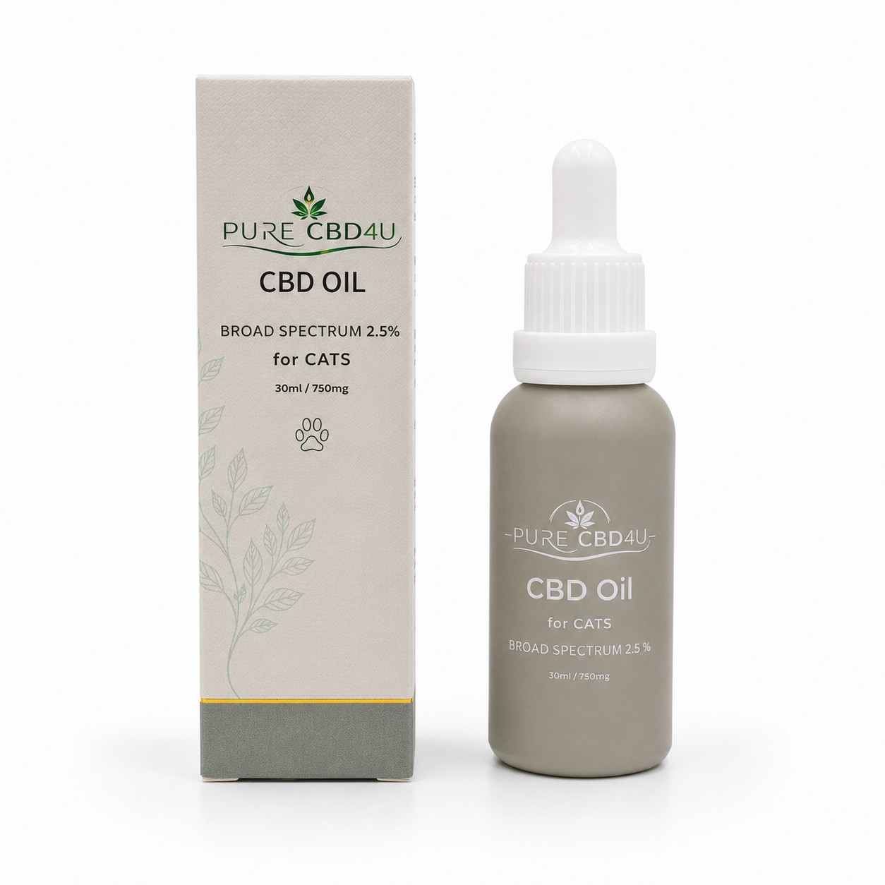 CBD Oil for Cats 2.5% 30ml by PURECBD4U