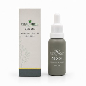 CBD Oil Broad Spectrum 20% 30ml THC Free by PURECBD4U