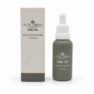 CBD Oil Broad Spectrum 30% 30ml THC Free by PURECBD4U