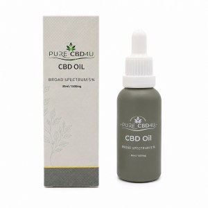 CBD Oil Broad Spectrum 5% 30ml THC Free by PURECBD4U