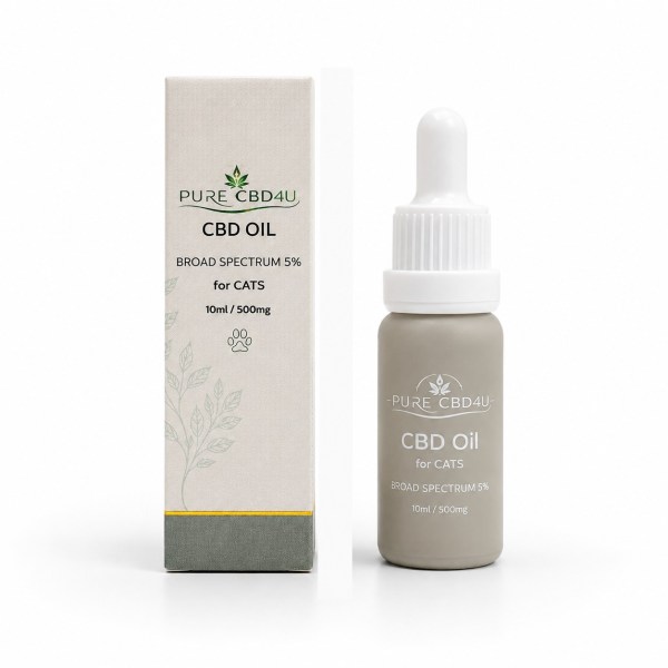 CBD Oil for Cats 5% 10ml by PURECBD4U