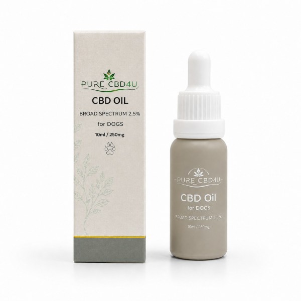 CBD Oil for Dogs 2.5% 10ml by PURECBD4U