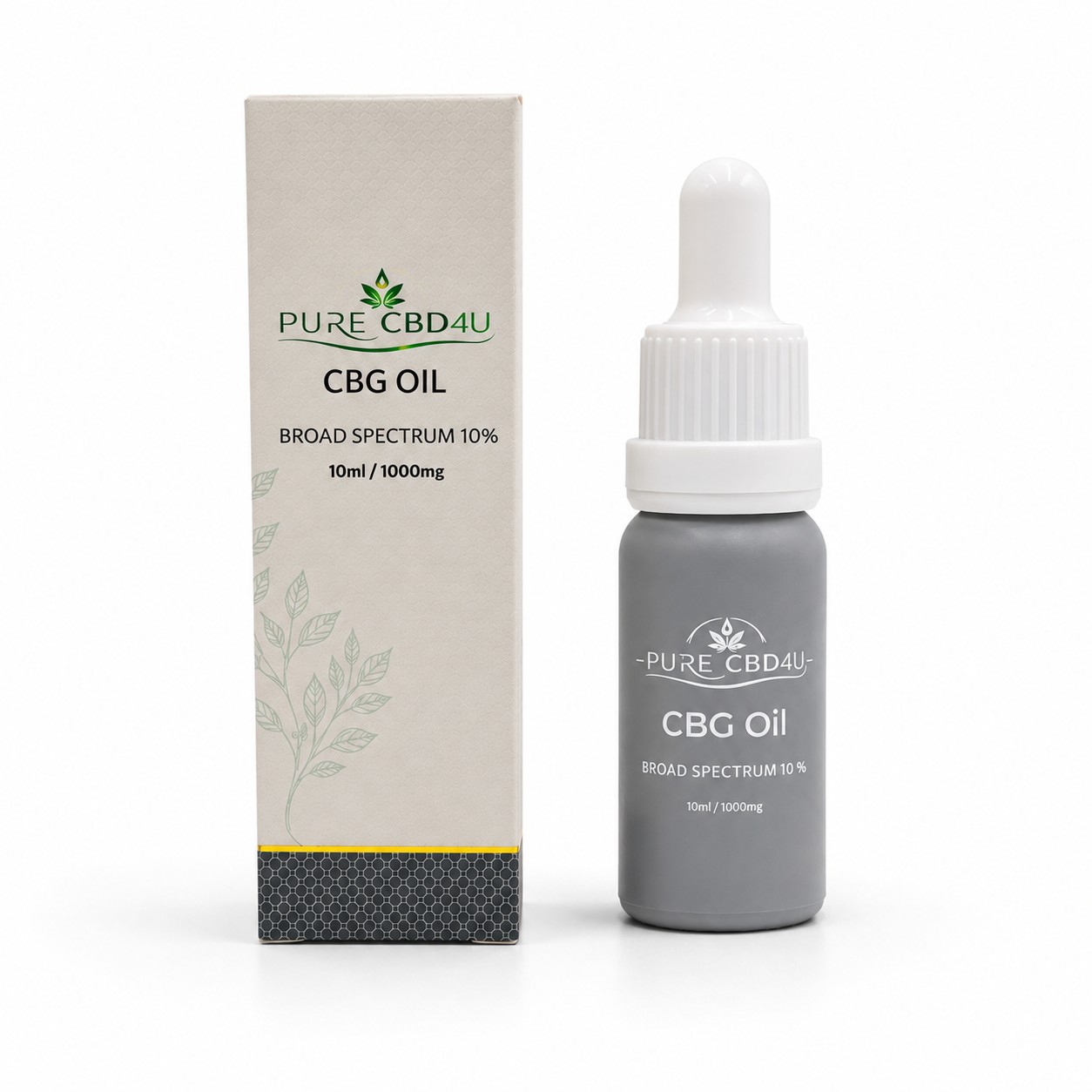 CBG Oil 10% 10ml Broad Spectrum by PURECBD4U