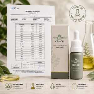 Pure CBD4U 5% Full Spectrum CBD Oil with LabCore Certificate of Analysis